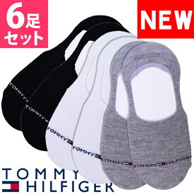 【SALE 20%OFF】TOMMY HILFIGER トミーヒルフィガー レディース 靴下 ソックス 6足セット ブラック トミーフラッグ ホワイト グレー フットカバー [23.0cm-26.5cm] おしゃれ ブランド 大きいサイズ [5,500円以上で送料無料] 【あす楽】 [tvw213ln03003]