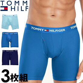 【SALE 20%OFF】TOMMY HILFIGER トミーヒルフィガー メンズ エブリデイ マイクロ ボクサーパンツ 3枚セット ロング丈 Everyday Micro ブルー ネイビー トミーフラッグ S M L XL XXL おしゃれ ブランド 大きいサイズ [送料無料] 【あす楽】[09t3490499]