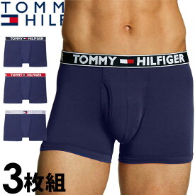 【SALE 20%OFF】TOMMY HILFIGER トミーヒルフィガー メンズ コンフォートエボルブ ボクサーパンツ 3枚セット ネイビー トミーフラッグ S M L XL XXL おしゃれ ブランド 大きいサイズ [送料無料] 【あす楽】[09t4071410]