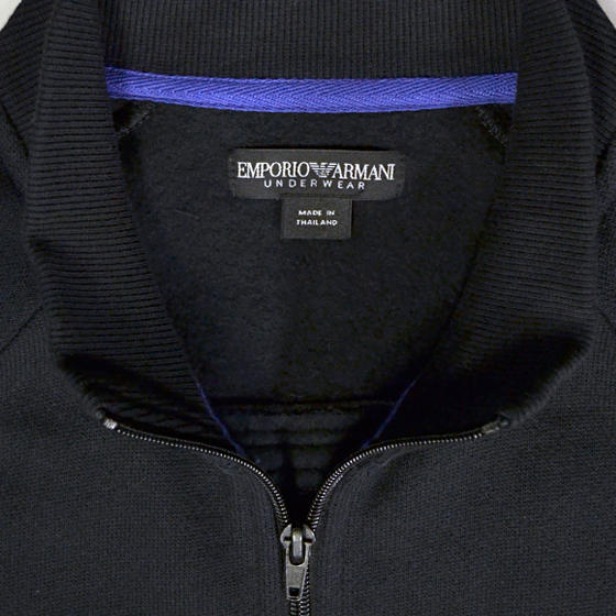 EMPORIO ARMANI エンポリオアルマーニ メンズ ロゴ ジップアップ トラックジャケット ジャージー イーグルマーク 3色展開[黒 紺  グレー][S/M/L/XL]エンポリオ アルマーニ スウェット ルームウェア ジャージ mens 