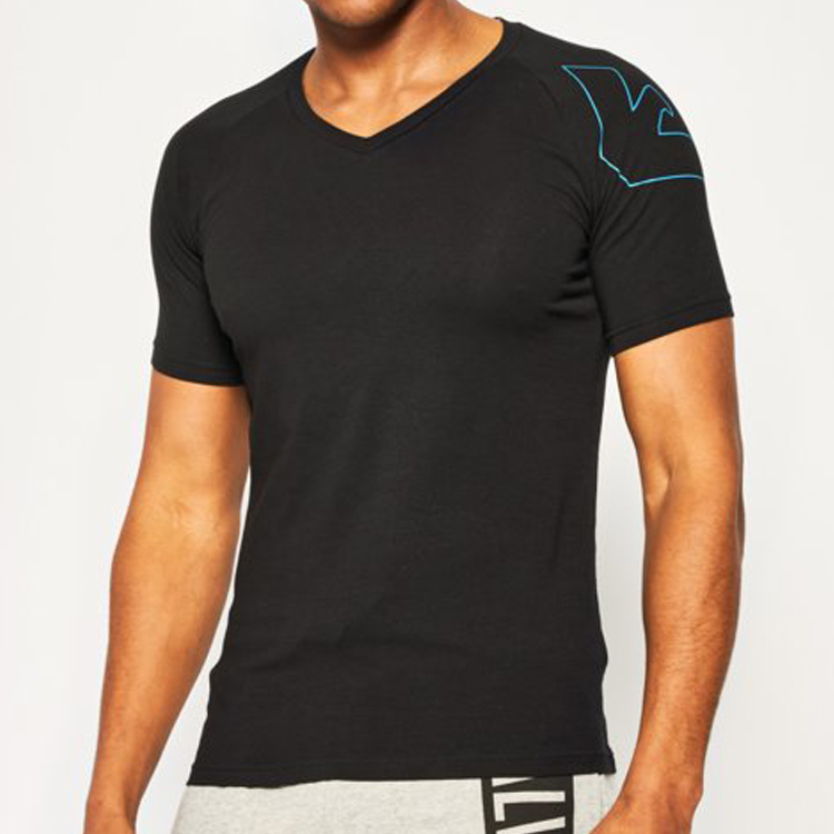 EMPORIO ARMANI エンポリオアルマーニ メンズ Vネック スリムフィット ロゴ プリント 半袖 Tシャツ 