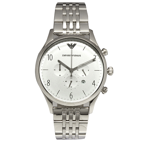 【新品】エンポリオアルマーニ 時計[EMPORIO ARMANI AR1879]メンズ 腕時計 [シルバー 銀]クロノグラフ[エンポリ うでどけい  ウォッチ 時計][5,500円以上で送料無料]ブランド[クラシックベータコレクション] | オズの魔法