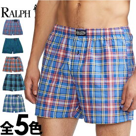 【閉店セール40%OFF】【6/11(火)まで】POLO RALPH LAUREN ポロ ラルフローレン トランクス ボクサーパンツ メンズ クラシックフィット チェック柄 ブルー グリーン オレンジ ピンク polo ロゴ トランクス おしゃれ ブランド 大きいサイズ[l104hr]