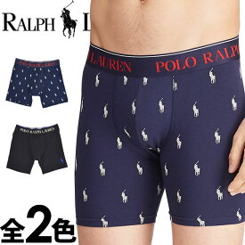 【閉店セール40%OFF】【6/11(火)まで】POLO RALPH LAUREN ポロ ラルフローレン メンズ ビックポニー ロゴ ボクサーパンツ ネイビー ブラック トランクス おしゃれ ブランド 大きいサイズ [l999hr-3]