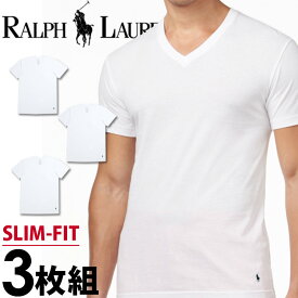 【SALE 30%OFF】POLO RALPH LAUREN ポロ ラルフローレン tシャツ メンズ Vネック 3枚セット スリムフィット ラルフローレンTシャツ[LSVN][RSVNP3]