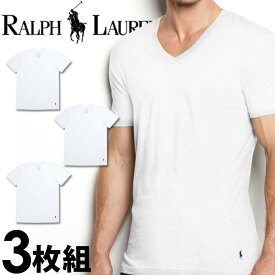 【閉店セール40%OFF】【6/11(火)まで】POLO RALPH LAUREN ポロ ラルフローレン tシャツ メンズ Vネック 3枚セット ラルフローレンTシャツ ラルフtシャツ ［RCVNP3 /LCVN］