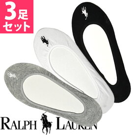 【SALE 40%OFF】POLO RALPH LAUREN ポロ ラルフローレン レディース フットカバー インナーソックス グレーアソート 3足セット[23.0cm-26.5cm][ショートソックス くるぶし 浅履き パンプスソックス 靴下 女性用 3足組][5,500円以上で送料無料][7380pkswtgh]ブランド