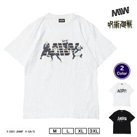 MIW × 劇場版 呪術廻戦 0 crew neck tee white black / 狗巻棘 乙骨憂太 禪院真希 パンダ Tシャツ 半袖 メンズ レディース トップス プリント 黒 ブラック 白 ホワイト M L XL 3XL サイズ 呪術廻戦0 キャラクター アニメ コラボ グッズ 大きいサイズ