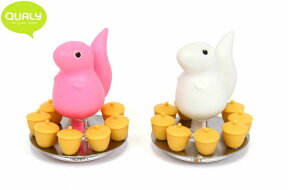 SQUIRREL & ACORN マグネット 【QUALY/qualy/クオリー/新生活/生活雑貨/キッチン雑貨/インテリア雑貨/かわいい雑貨/タイ雑貨/アジアン雑貨/最新雑貨/アイデア/アイディア/プレゼント】 P25Apr15