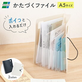 まとめ買いでお得！ ファイル 収納 小物収納 ドキュメントファイル A5 ポケット 卓上 デスク周り 便利グッズ 整理整頓 おしゃれ オシャレ シール そのまま 収納ファイル ポストカード 薬 アクスタ 推し活 アクリルスタンド 書類 取扱説明書 ナカバヤシ かたづくファイル ★