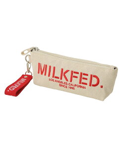 【公式】MILKFED. ミルクフェド STENCIL LOGO PENCIL CASE ポーチ ケース ペンケース 小物 筆箱 雑貨 ギフト プレゼント ステンシル ロゴ 筆記用具 文房具 小物入れ ディクショナリー 学生 オフィス か