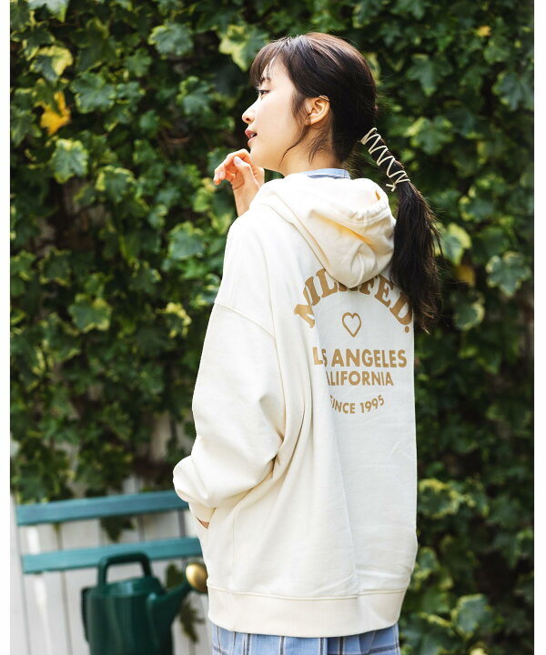 楽天市場 公式 Milkfed ミルクフェド Arch Cooper Big Sweat Hoodie パーカー フーディ レディース トップス ロゴ 人気 大きめ Xlarge X Girl公式calif楽天市場店
