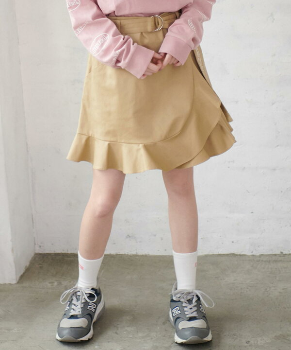 楽天市場 公式 Milkfed ミルクフェド Ruffle Wrap Culottes キュロット ハーフパンツ 短パン ショートパンツ レディース Ss ボトムス ロゴ Xlarge X Girl公式calif楽天市場店