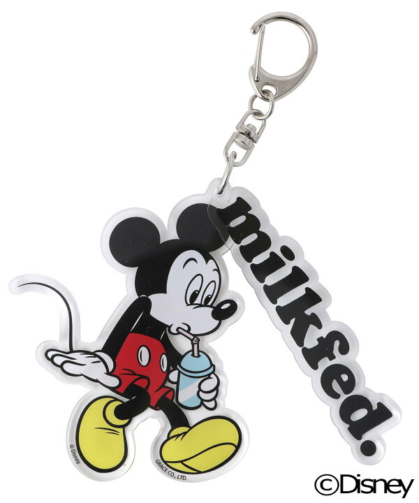 楽天市場 公式 Milkfed ミルクフェド Key Chain Mickey ミッキー キーホルダー キーチェーン ディズニー 雑貨 ギフト プレゼント Acc Xlarge X Girl公式calif楽天市場店