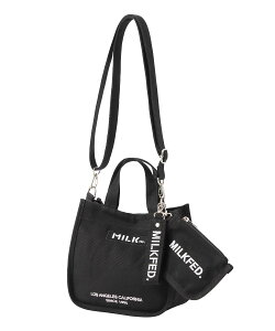 �y�����zMILKFED. �~���N�t�F�h EMBROIDERED BAR MINI SHOULDER BAG W/STRAP MILKFED. �V�����_�[ �o�b�O �V�����_�[�o�b�O �΂߂��� �g�[�g ���f�B�[�X �� #BAR�� �{�f�B�o�b�O �f�C���[���[�X �~�j�|�[�` 2WAY 
