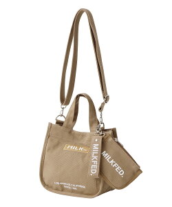 �y�����zMILKFED. �~���N�t�F�h EMBROIDERED BAR MINI SHOULDER BAG W/STRAP MILKFED. �V�����_�[ �o�b�O �V�����_�[�o�b�O �΂߂��� �g�[�g ���f�B�[�X �� #BAR�� �{�f�B�o�b�O �f�C���[���[�X �~�j�|�[�` 2WAY 