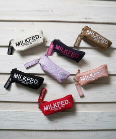 【公式】MILKFED. ミルクフェド STENCIL LOGO PENCIL CASE ポーチ ケース ペンケース 小物 筆箱 雑貨 ギフト プレゼント ロゴ