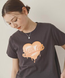 【公式】MILKFED. ミルクフェド HEART LOGO COMPACT S/S TEE トップス Tシャツ