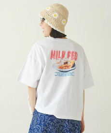 【公式】MILKFED. ミルクフェド DELICIOUS PIE WIDE S/S TEE トップス Tシャツ