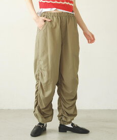 【公式】MILKFED. ミルクフェド SIDE GATHER PANTS ロングパンツ