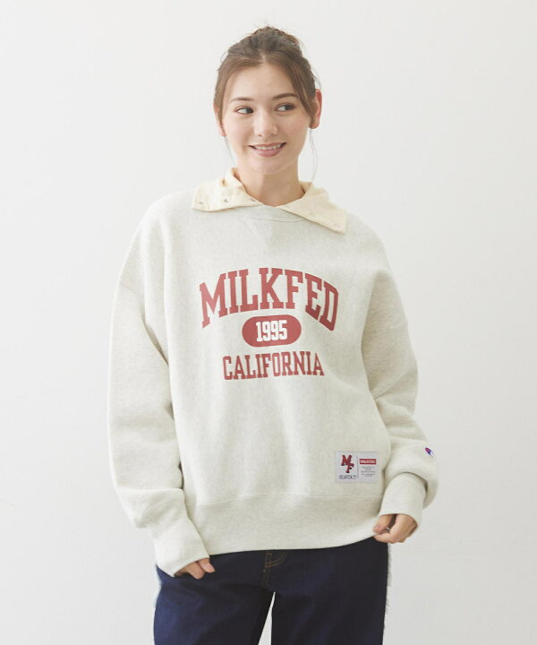 楽天市場】【公式】MILKFED. ミルクフェド MILKFED.×CHAMPION SWEAT  