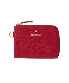 特価【70%OFF】【公式】MILKFED. ミルクフェド L SHAPED LEATHER WALLET 本革 レザー ウォレット 財布 Dカン 二つ折り L字ファスナー コンパクト サイフ クリスマス ギフト シンプル デザイン ミニ財布