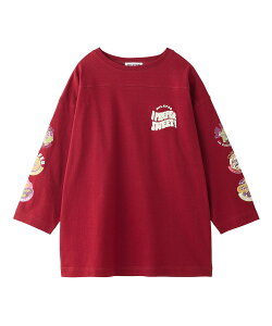 �����y40��OFF�z�y�����zMILKFED. �~���N�t�F�h 70S LOGO THREE QUARTER SLEEVE TOP ���[���g�b�v�X ���f�B�[�X �t���[�T�C�Y