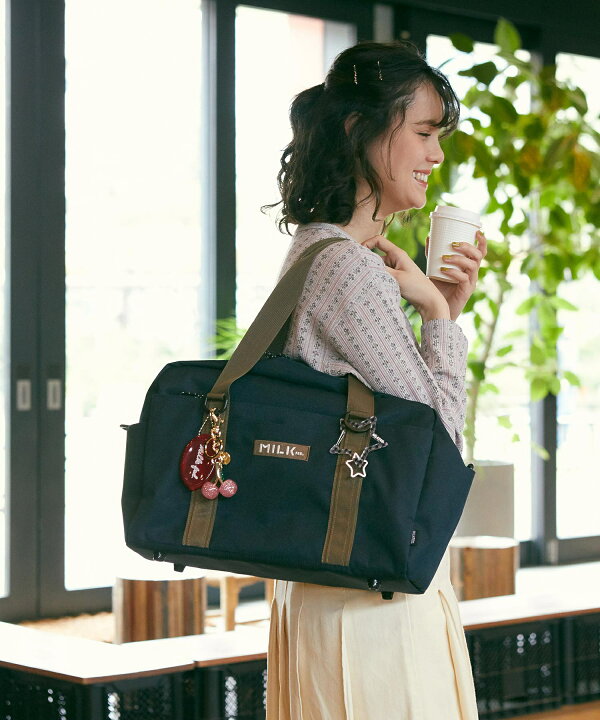 楽天市場】【公式】MILKFED. ミルクフェド BFF BOSTON BAG 【約16.2L 