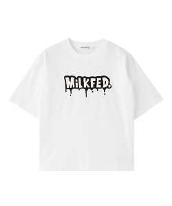 �y�����zMILKFED. �~���N�t�F�h MELT MILKFED. WIDE S/S TEE ���� T�V���c �g�b�v�X ���C�h �����g���S �V���[�g�X���[�u