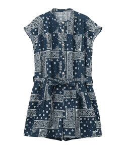 �����y40��OFF�z�y�����zMILKFED. �~���N�t�F�h BANDANA ROMPERS �����p�[�X �I�[���C������ �o���_�i
