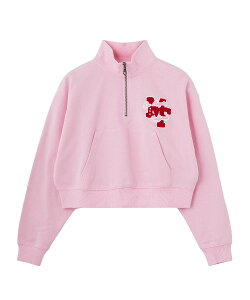 �y�����zMILKFED. �~���N�t�F�h SAGARA PATCH HALF ZIP TOP �g�b�v�X �n�[�t�W�b�v�X�E�F�b�g �T�K���h�J �V���[�g��