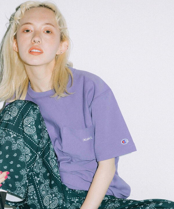 楽天市場 公式 X Girl エックスガール X Girl Champion Reverse Weave S S Pocket Tee チャンピオン コラボ Tシャツ 半袖 レディース Ss トップス ロゴ 人気 ポケット Tops Xlarge X Girl公式calif楽天市場店