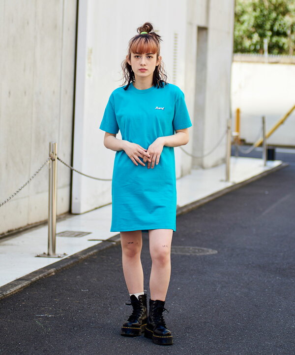 楽天市場 公式 X Girl エックスガール New Age Face S S Tee Dress ワンピース 半袖 ドレス レディース Ss トップス ロゴ 人気 ワンピ 夏 Tops Xlarge X Girl公式calif楽天市場店