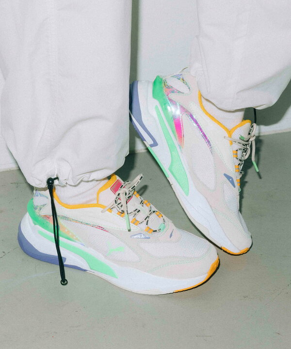 楽天市場 Sale セール 公式 X Girl エックスガール X Girl Puma Rs Fast スニーカー レディース コラボ プーマ シューズ 靴 ホワイト 白 Xlarge X Girl公式calif楽天市場店