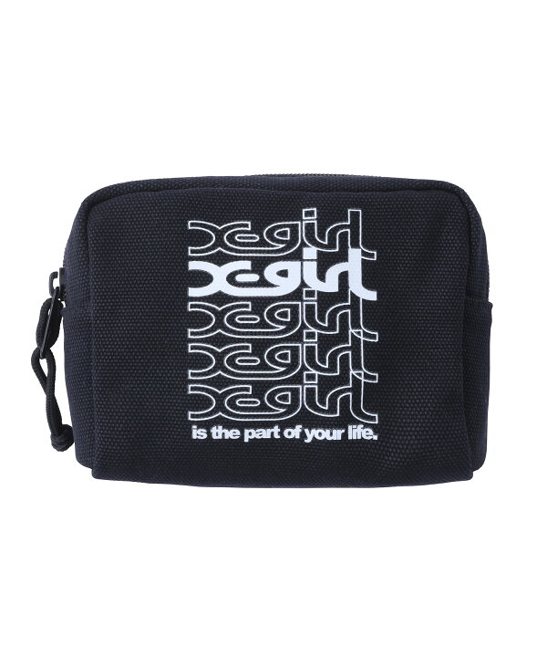 楽天市場 公式 X Girl エックスガール Repeat Logo Canvas Pouch ポーチ 柄 小物 コラボ ギフト プレゼント Xlarge X Girl公式calif楽天市場店
