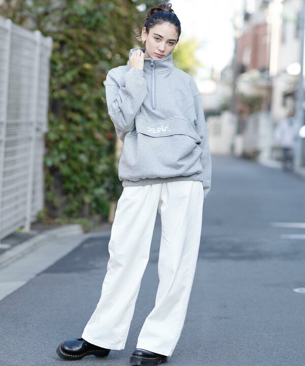 X Girl Sweat Anorak Dress グレー サイズ2 パーカー レディース 新品同様 Anorak