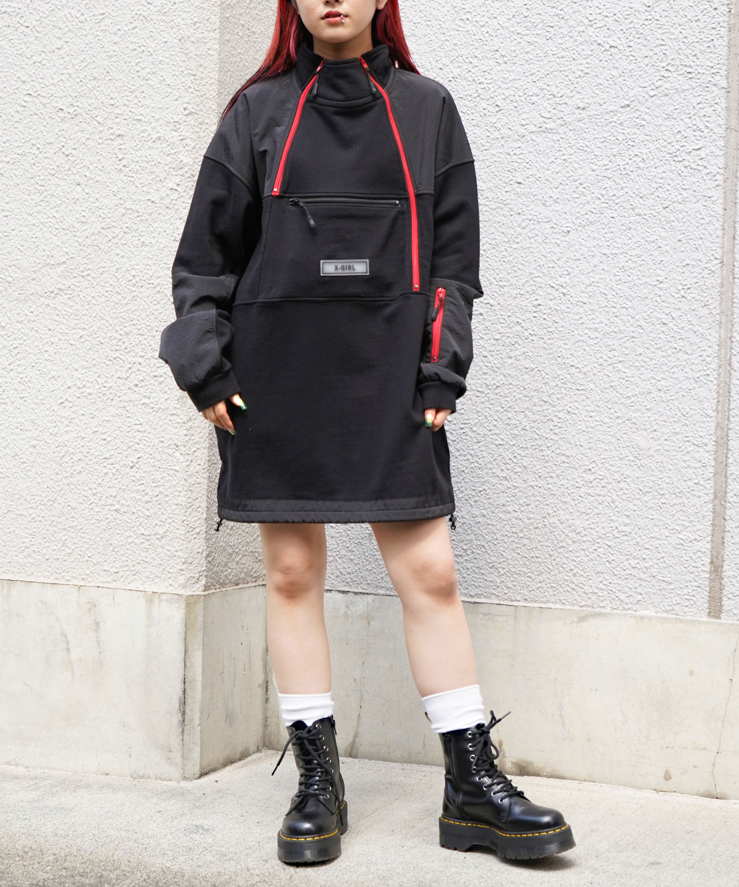 楽天市場】【公式】X-girl エックスガール MOUNTAIN SWEAT DRESS 