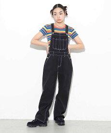 【公式】X-girl エックスガール WIDE TAPERED OVERALL オーバーオール ワイドシルエット ロングパンツ オールインワン つなぎ ボトムス レディース ズボン 人気 おしゃれ 贈り物 プレゼント