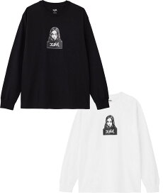 【公式】X-girl エックスガール FACE L/S TEE Tシャツ ロンT フェイスロゴ プリント カットソー 長袖 レディース トップス ロングスリーブ 人気 定番 贈り物 プレゼント