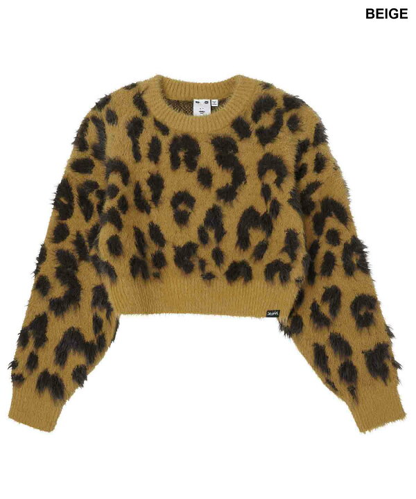 楽天市場】【公式】X-girl エックスガール LEOPARD CROPPED KNIT TOP 