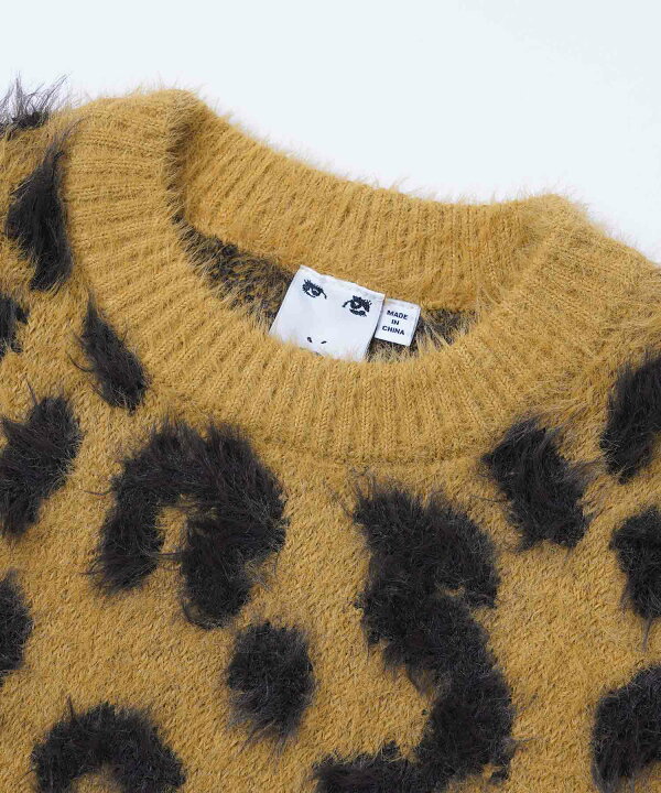 楽天市場】【公式】X-girl エックスガール LEOPARD CROPPED KNIT TOP 