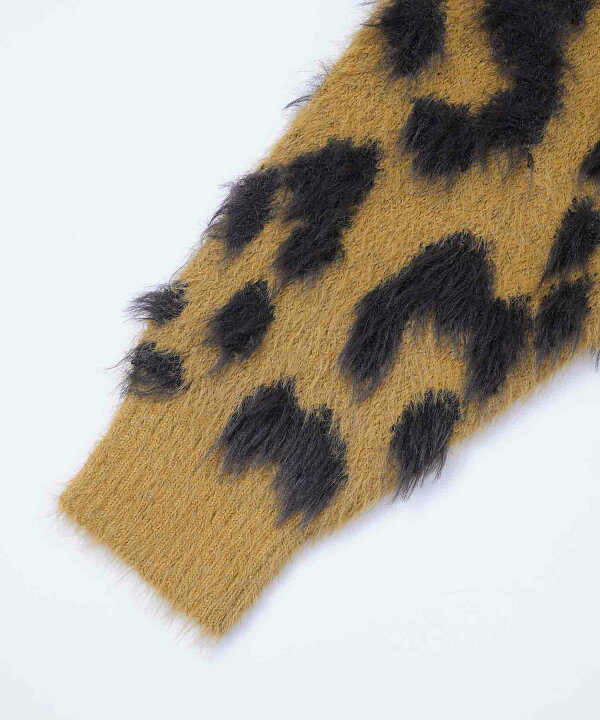 楽天市場】【公式】X-girl エックスガール LEOPARD CROPPED KNIT TOP 