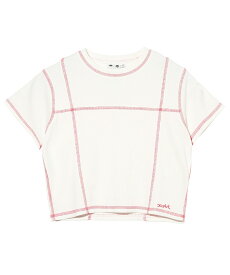 ★ 【公式】X-girl エックスガール CONTRAST STITCH BABY TEE Tシャツ 半袖