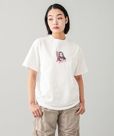 【公式】X-girl エックスガール FACE AND LOGO S/S TEE トップス Tシャツ