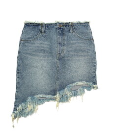 【公式】X-girl エックスガール RIPPED DENIM SKIRT デニムスカート ミニスカート ダメージデニム