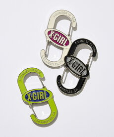 【公式】X-girl エックスガール OVAL LOGO CARABINER カラビナ 雑貨