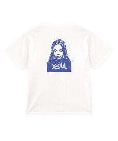 【公式】X-girl エックスガール FACE S/S TEE 半袖 Tシャツ バックプリント XG フェイス ロゴ ショートスリーブ バックプリント レディース Tshirt 人気 WHITE BLACK PINK ホワイト ブラック ピンク