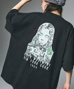 【公式】X-girl エックスガール COLLAGE CAMO FACE S/S BIG TEE DRESS Tシャツワンピース 半袖 ミニ丈 オーバーサイズ
