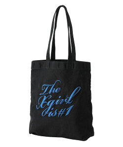 �����y30%OFF�z�y�����zX-girl �G�b�N�X�K�[�� THE X-GIRL IS NUMBER ONE TOTE BAG �g�[�g�o�b�O A4�T�C�Y���[�\ �X�g���[�g �ʋΒʊw ��