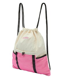 特価【30%OFF】【公式】X-girlエックスガール MESH POCKET KNAPSACK ナップサック リュックサック バッグパック メッシュポケット リュック 500mlペットボトル収納可能 XG ブラック ピンク ホワイト